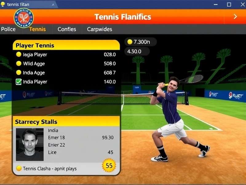 Tennis Clash India Player Statistics